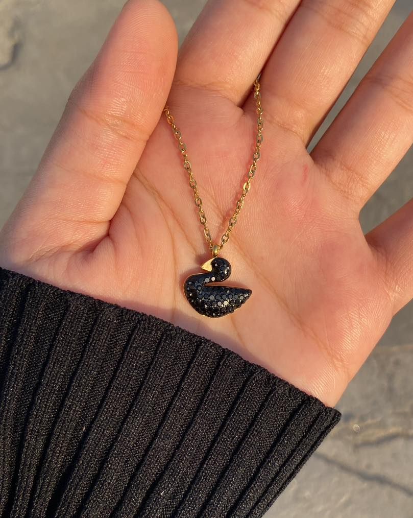 SWAN GOLDEN-BLACK  SET